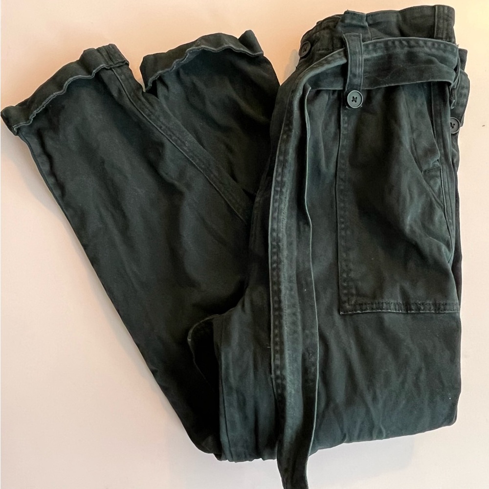 Women’s Black Label Paper Bag Belt Tie Pants